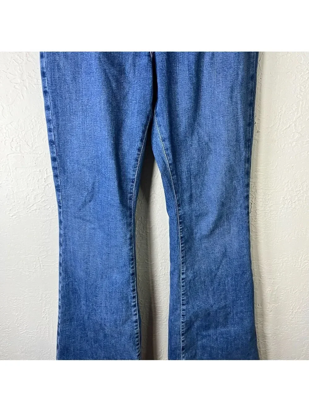 Free People Jayde Flare Stretch Jeans in Sunburst Blue